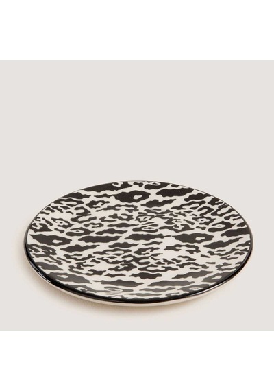 Sisam Stripe Pasta Tabağı 19 Cm Standart Siyah