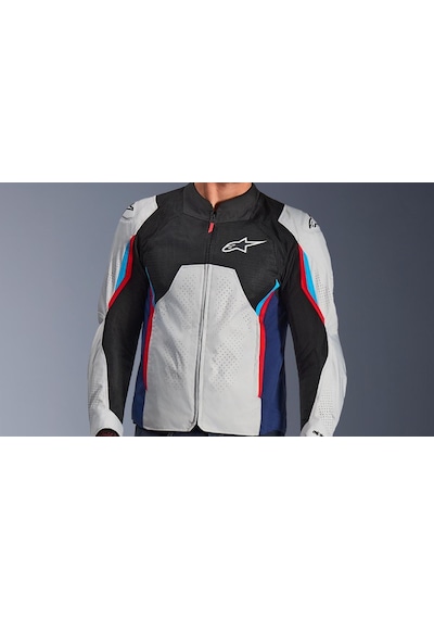 Alpinestars Ast V3 Air Yazlık Motosiklet Mont Gri-mavi-siyah