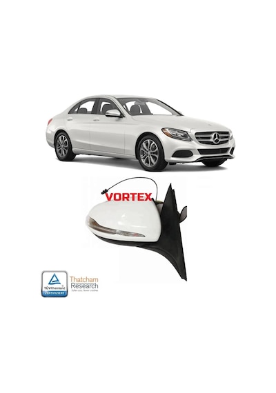 Mercedes - Dış Dikiz Ayna Sağ Beyaz Isıt.kat W205 2014-