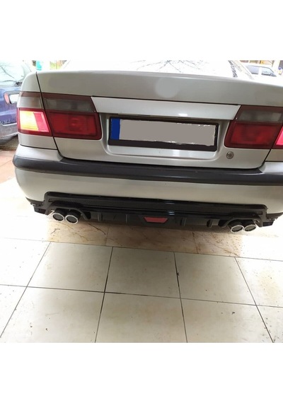 Mazda 626 Uyumlu Body Kit Difüzör 4 Çıkış Yuvarlak Siyah Model 2
