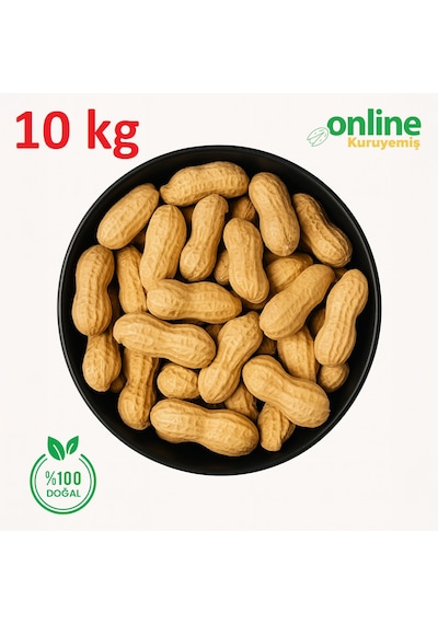 Online Kuruyemiş Sade Kavrulmuş Kabuklu Yer Fıstığı 10 KG
