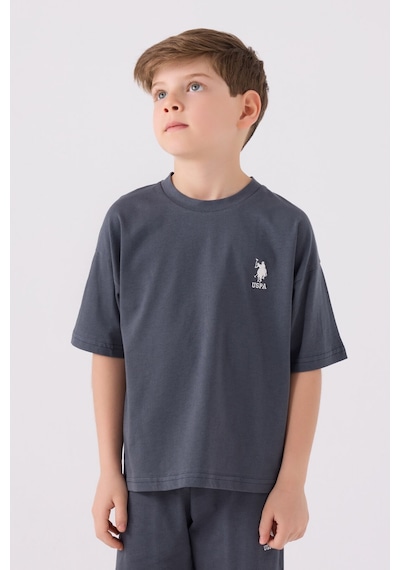 U.S. Polo Assn. Erkek Çocuk Füme Bermuda Takımı 5274-43685 Füme