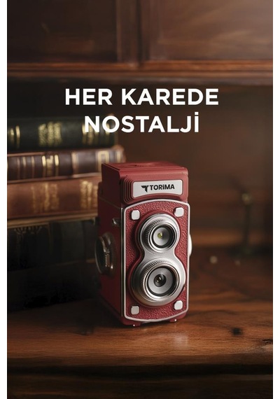 Torima CMR44 Mini Retro Dijital Fotoğraf Makinesi Kırmızı