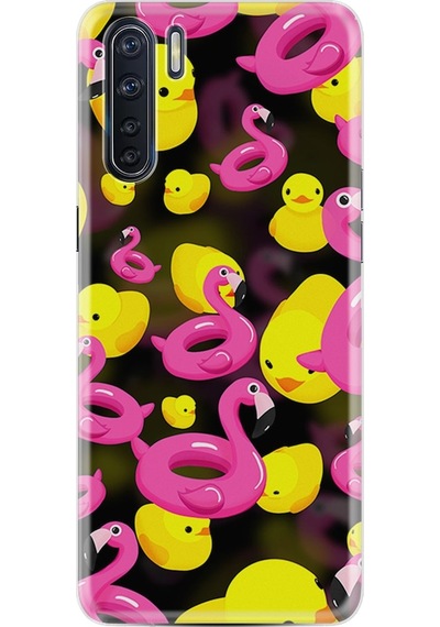 Oppo A31 Kılıf Silikon Flamingolar Ördekler 1638