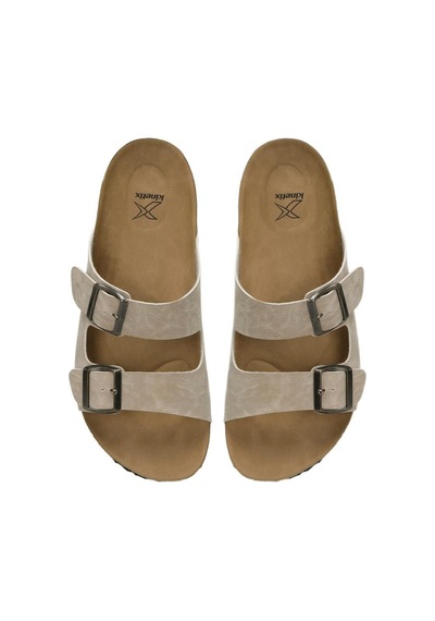 Kinetix Aten 4fx Krem Comfort Casual Anatomik Tokalı Terlik Krem