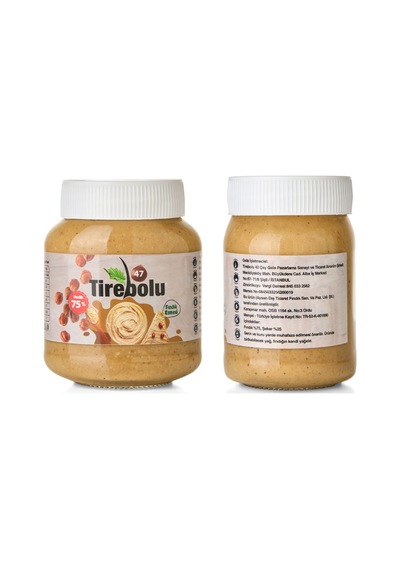 Tirebolu 47 Şekerli Fındık Ezmesi %75 fındık 300 G