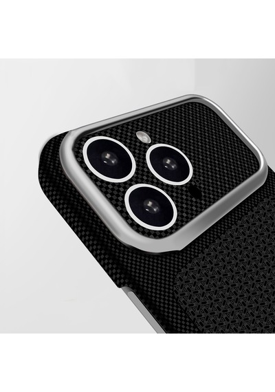 İphone 15 Pro Max Uyumlu Kılıf M-safe Şarj Özellikli Zore Paris Nexel Sert Pc Kapak Siyah