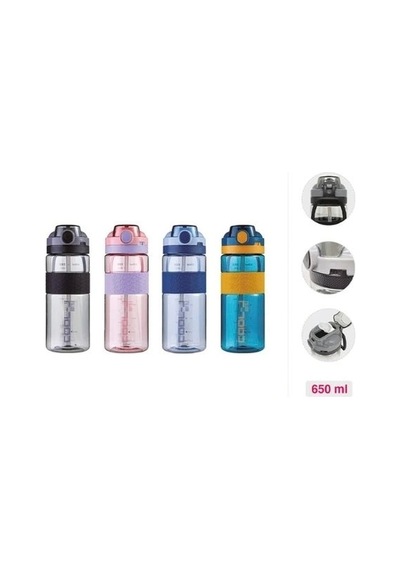 Gıpta Pipetli Matara 650 Ml Pctg Çok Renkli