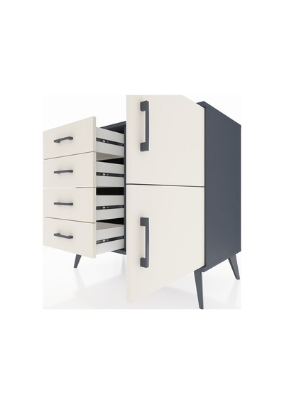 Hyperion Şifonyer Tek Raflı 4 Çekmeceli 2 Kapaklı 88x44x80 Antrasit-aytaşı Aytaşı Hyperion Şifonyer Tek Raflı 4 Çekmeceli 2 Kapaklı 88x44x80 Antrasit-aytaşı Aytaşı