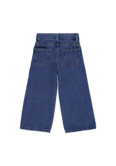 Civil Girls Çiçek Nakışlı 2-5 Yaş Pantolon Kot - Mavi
