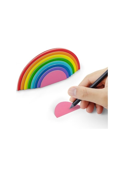 Mustard Rainbow Sticky Notes Not Kağıdı