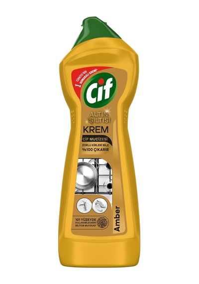 Cif Krem Yüzey Temizleyici Altın Işıltısı Amber Kokulu 750 Ml Diğer