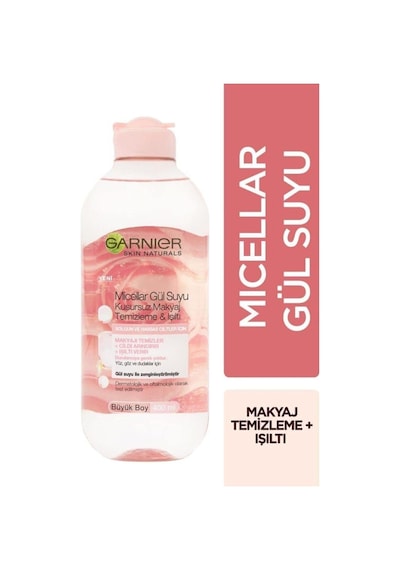 Micellar Gül Suyu Kusursuz Makyaj Temizleme & Işıltı 400 Ml