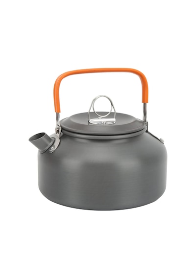 Metal 800 Ml Kulplu Çelik Kamp Ve Piknik Çaydanlığı Su Isıtma Demlik Cin938 Gri