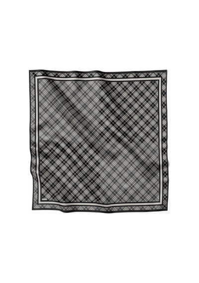 Belli İpek Eşarp - 4218-88 Siyah Füme Twill