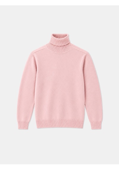 Xint Pembe Regular Fit Balıkçı Yaka Yünlü Kazak 801826