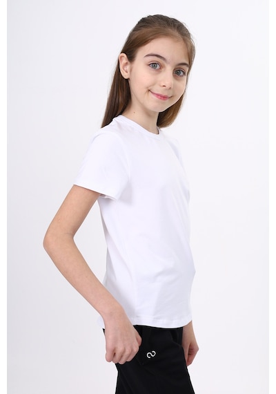 Toontoy Kids Toontoy Kız Çocuk Pamuklu Bisiklet Yaka Kısa Kollu Baskılı Basic Okul Tişört 22981 Beyaz Toontoy Kids Toontoy Kız Çocuk Pamuklu Bisiklet Yaka Kısa Kollu Baskılı Basic Okul Tişört 22981 Beyaz