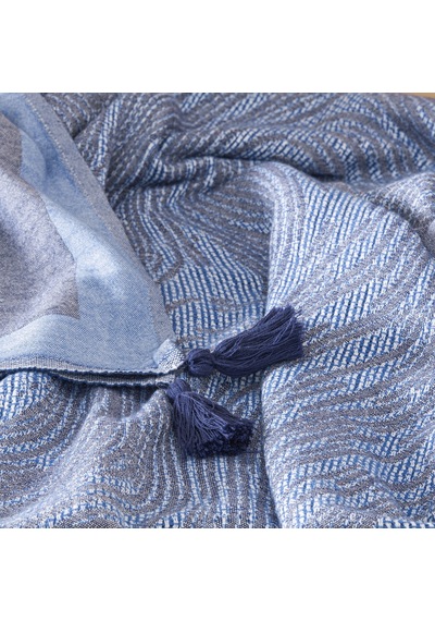Taç Butik Bodrum Throw Mavi 000000001500222203 Mavi