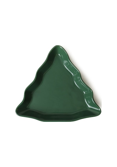 Yeşil Çam Kayık Tabak 22 Cm 2 Adet 308 Yeşil
