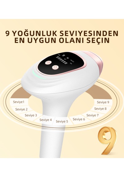 Yues Ipl Buz Başlıklı Lazer Epilasyon 9 Modlu Skin Collagen Akne