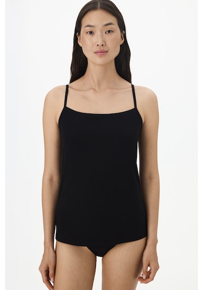 Penti Siyah Square Neck Pamuklu Cami Atlet