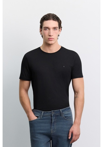 Avva Erkek İndigo Eskitme Yıkamalı Pamuklu Elastan Roma Crop Slim Fit Jean Pantolon A62y3529
