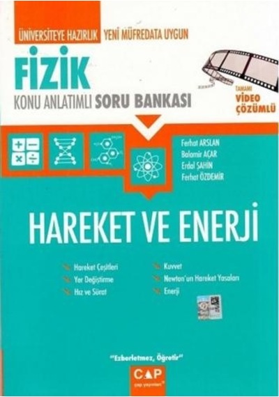Çap Yayınları Fizik Hareket ve Enerji Konu Anlatımlı Soru