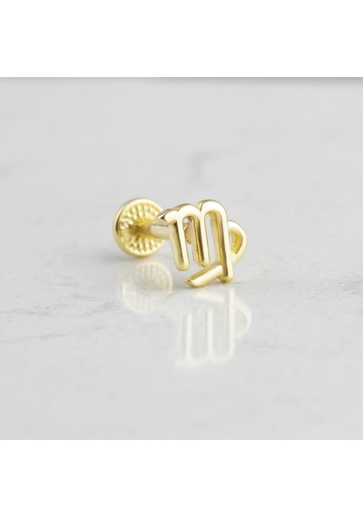 Glorria Altın Başak Burcu Tragus Piercing Çok Renkli
