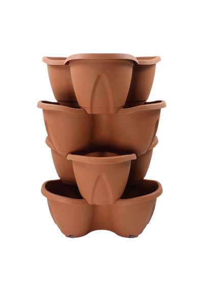 Serinova Pamukkale Saksı 4'lü Set 12,5 Lt No 3