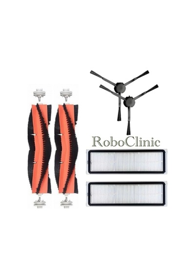 Xiaomi Vacuum Mop 2 Pro+ Kamerali Uyumlu Yedek Firça Hepa Filtre Mop Seti-6 Parça