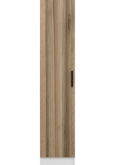 Minar Kale 210 Cm 1 Kapaklı 1b Raf Portmanto Beyaz Dore