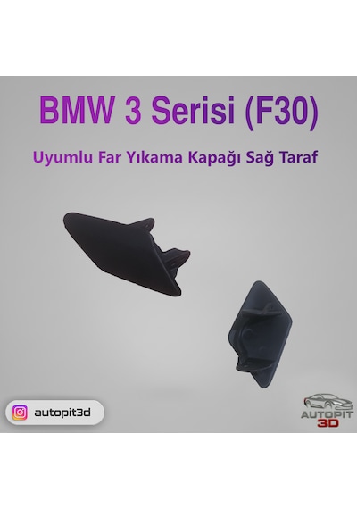 Bmw 3 Serisi F30 2012-2014 Uyumlu Sağ Far Yıkama Kapağı
