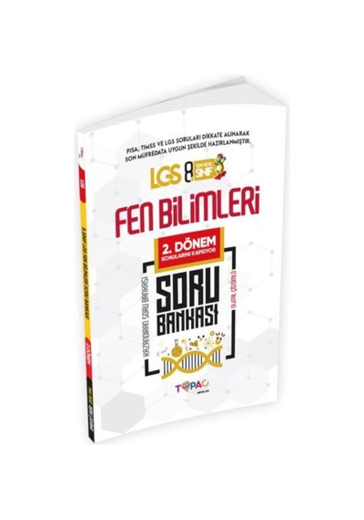 2026 8.Sınıf LGS Fen Bilimleri 2.DÖNEM Dijital Çözümlü Soru Bankası Topaç Yayınları