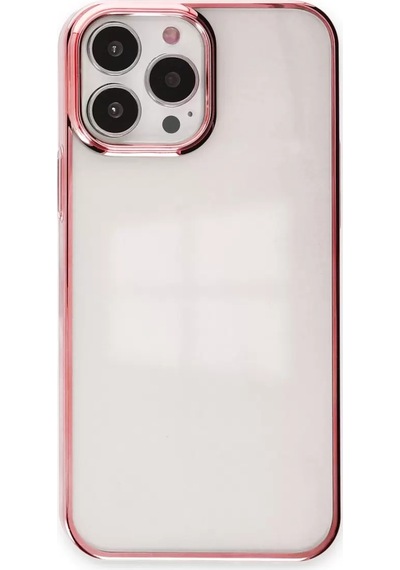 Newface Apple iPhone Uyumlu  13 Pro Max Kılıf Element Silikon - Pembe