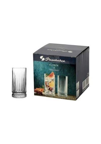 Paşabahçe 520125 Elysia Meşrubat Bardağı 280 Cc 4'lü Şeffaf