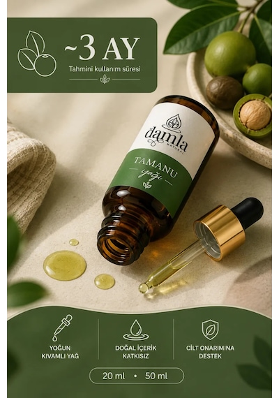 Biodamla Natural Tamanu Yağı 20 Ml