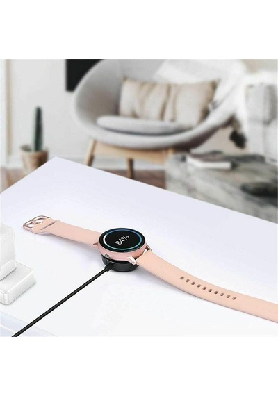 Samsung Galaxy Watch 7 İle Uyumlu 1 Metre Usb Şarj Kablosu Ve Adaptörü, Type-a Bağlantılı Akıllı Saat Şarj Cihazı
