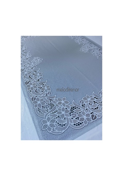 Dantel İşleme Görünümlü Kenarı Dalgalı Düz Kendinden Desenli Yıldız Çiçek Kalın Kaymaz Lüks Pvc Dikdörtgen Muşamba Masa Örtüsü 122 X 153 Cm Beyaz Dantel İşleme Görünümlü Kenarı Dalgalı Düz Kendinden Desenli Yıldız Çiçek Kalın Kaymaz Lüks Pvc Dikdörtgen Muşamba Masa Örtüsü 122 X 153 Cm Beyaz