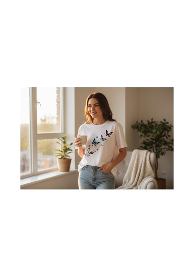 Urbantrendstore Unisex Minimal Kelebek Baskılı Desen Casual Tatil İçin Sade Basic Yazlık Beyaz Tshirt Oversize Fit Rahat Geniş Salaş T-shirt Günlük Tişört Urbantrendstore Unisex Minimal Kelebek Baskılı Desen Casual Tatil İçin Sade Basic Yazlık Beyaz Tshirt Oversize Fit Rahat Geniş Salaş T-shirt Günlük Tişört