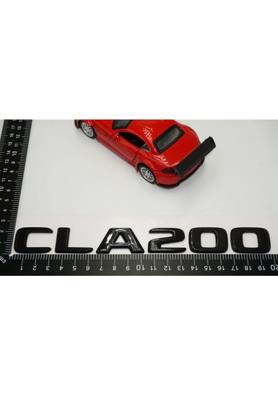 CLA 200 Bagaj Parlak Siyah ABS 3M 3D Yazı Logo