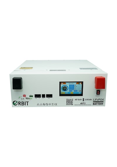 Orbit 51.2 V 100 Ah Lifepo4 Akü-low Voltage-ekranlı-metal Kasa
