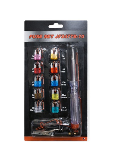 Oto Elektrik Kontrol Kalemi Ve Sigorta Seti 6 12 24 Volt Uyumlu