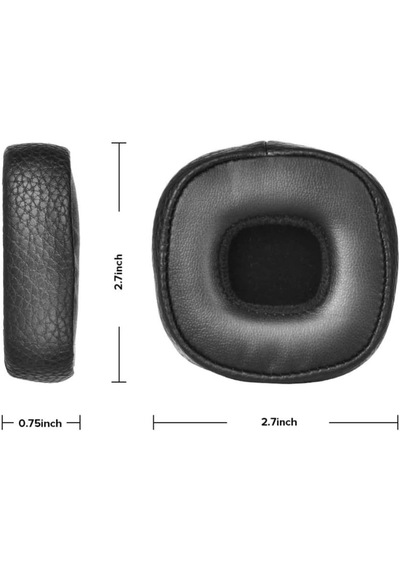 Mrstoys Marshall Major 3 Ve 4 İle Uyumlu Kulaklık Pedi Yastığı Kulaklık Süngeri Minder Kapak Sünger Earpad Siyah