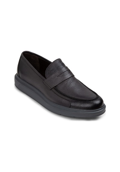 Deery Hakiki Deri Gri Erkek Comfort Loafer Ayakkabı - 01564mgrıp14 Gri