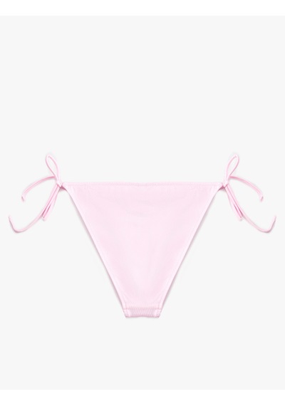 Koton Yanları İpli Üçgen Bikini Altı Pembe 6sak00018mm Gül Renği