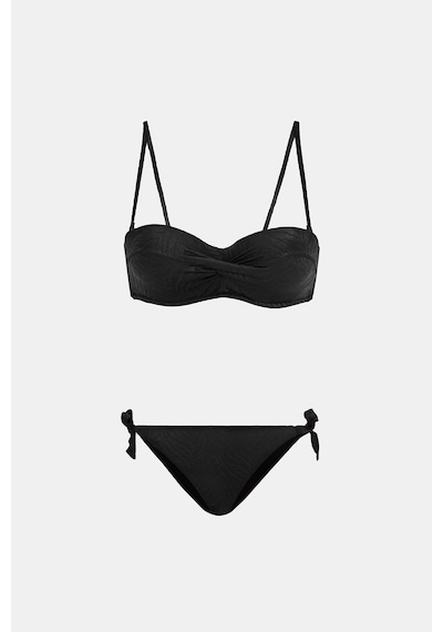 Amarelle Bali Siyah Dolgulu Straplez Push-up Bikini Takım Siyah