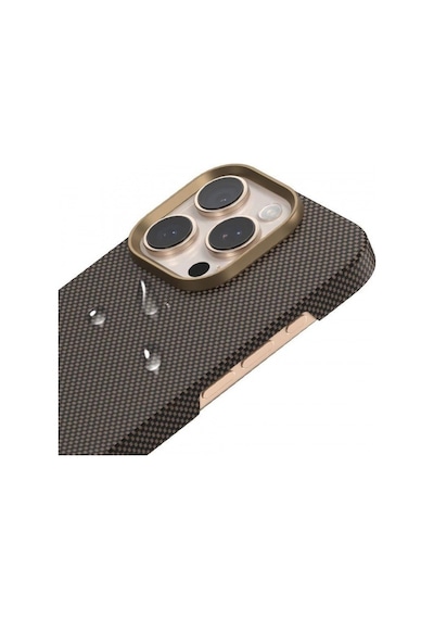 Mr. Gorilla Apple iPhone 16 Pro Uyumlu Aramid Karbon Fiber Serigrafi Baskı Magsafe Özellikli Kılıf
