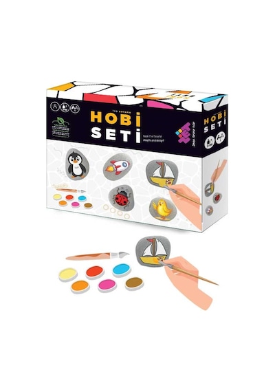 Hobi Seti Taş Boyama 3+ Yaş 1+ Oyuncu