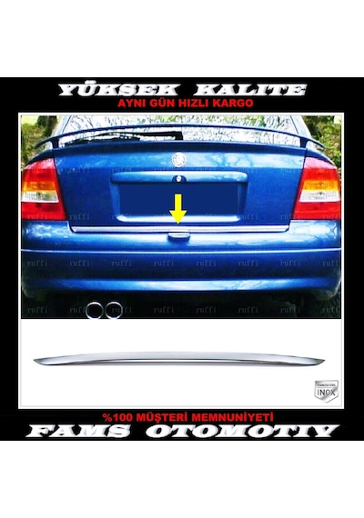 Opel Astra G Krom Bagaj Alt Çıtası 1998-2005 Arası P.Çelik