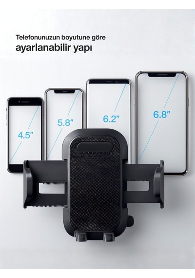 Araç İçi Cam Vantuzlu Telefon Tutucu Teleskopik 360 Dönebilen Oto Telefon Tutacağı Diğer